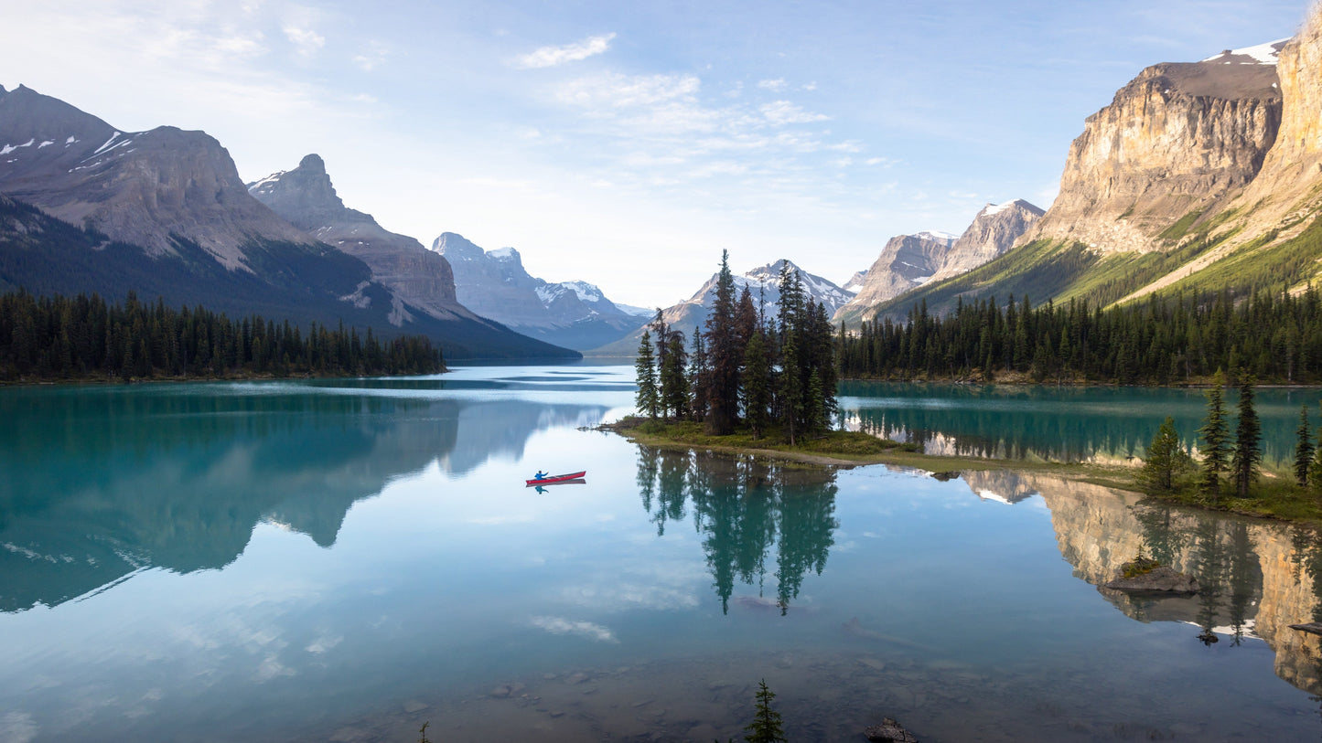 Spirit Island on Maligne Lake